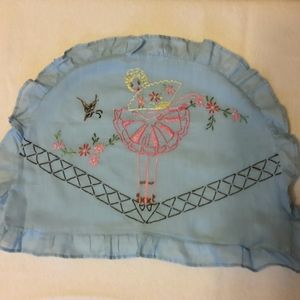 🧞‍♀️Blue handmade embroidery pillow cover